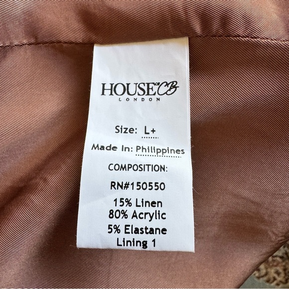 House of CB Makani Mocha Hourglass Corset Blazer L+ - Picture 9 of 15